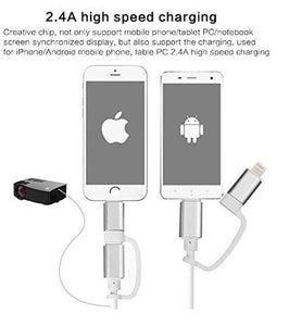 PROSPOT Projector 3 IN 1 Phone HDMI Cable